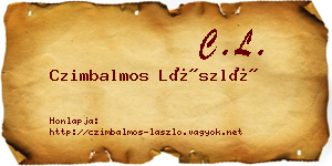 Czimbalmos László névjegykártya