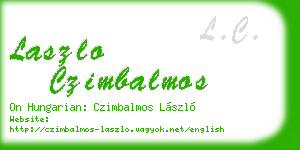 laszlo czimbalmos business card